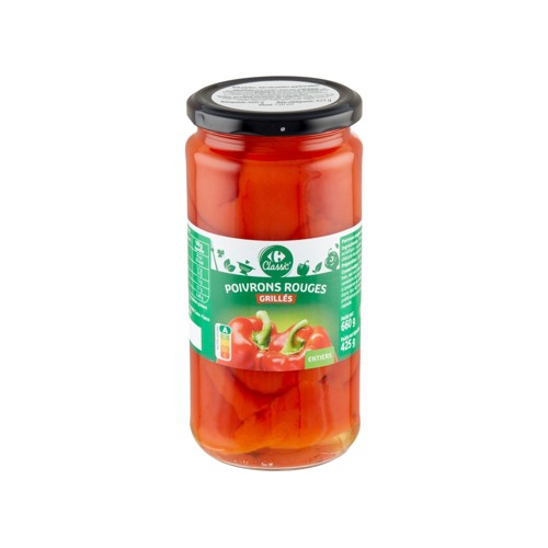 Carrefour Classic'' Poivrons Rouges Grillés 660 g