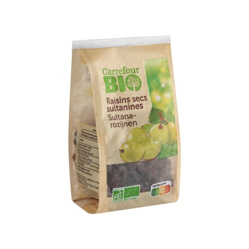 Carrefour Bio Raisins Secs Sultanines 200 g