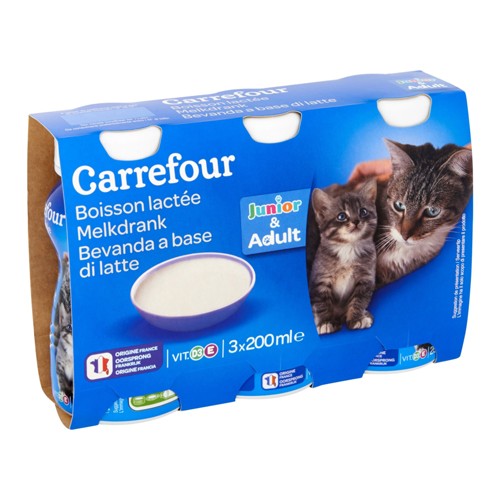 Carrefour Boisson Lactée Junior & Adult 3 x 200 ml