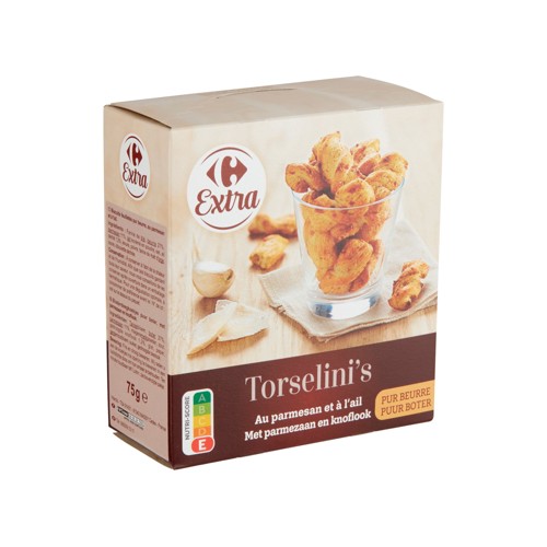 Carrefour Extra Torselini''s au Parmesan et à l''Ail 75 g