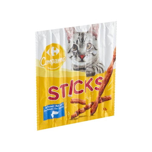 Carrefour Companino Sticks au Saumon 6 x 5 g