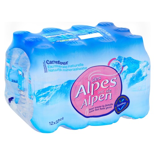 Carrefour Eau Minérale Naturelle des Alpes 12 x 33 cl