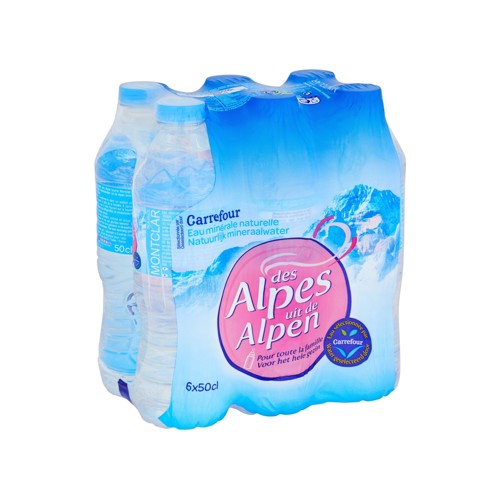 Carrefour Eau Minérale Naturelle des Alpes 6 x 50 cl