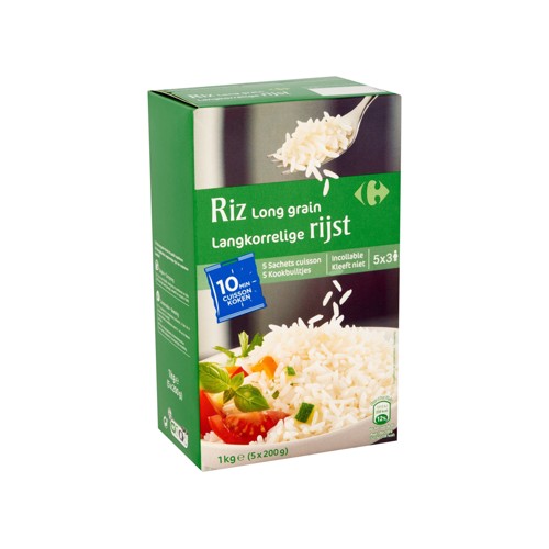 Carrefour Riz Long Grain 5 x 200 g
