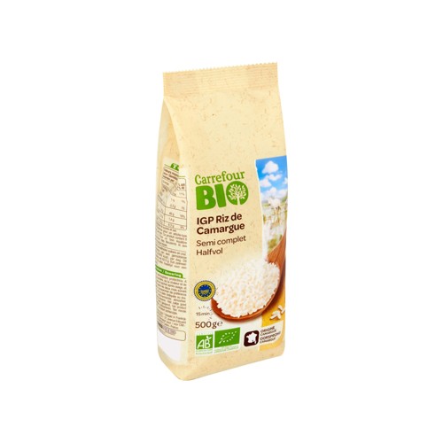 Carrefour Bio IGP Riz de Camargue Semi Complet 500 g