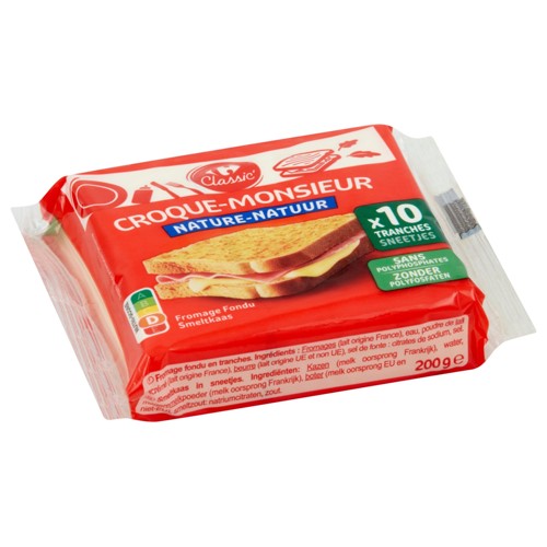 Carrefour Classic'' Croque-Monsieur Nature Fromage Fondu 10 Tr 200g