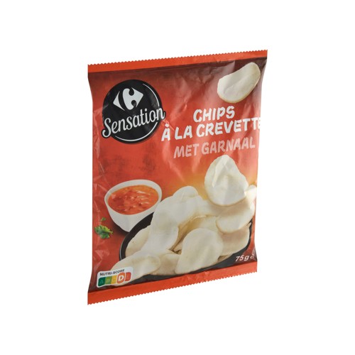 Carrefour Sensation Chips à la Crevette 75 g