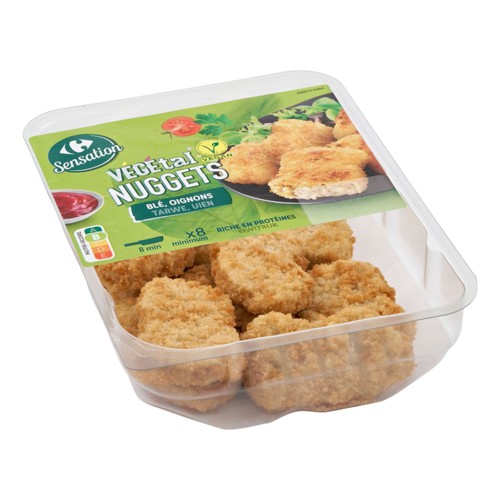 Carrefour Sensation Végétal Nuggets Blé, Oignons 200 g