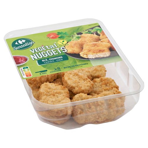 Carrefour Sensation Végétal Nuggets Blé, Oignons 200 g