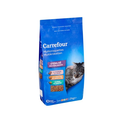 Carrefour Companino Vitalive Sterilized Saumon Carottes Poids 2 kg
