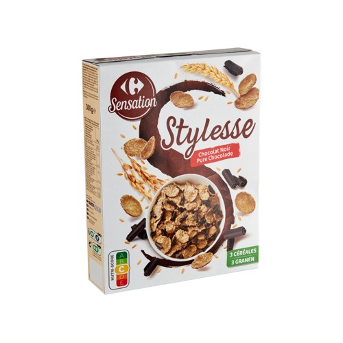 Carrefour Sensation Stylesse Chocolat Noir 300 g