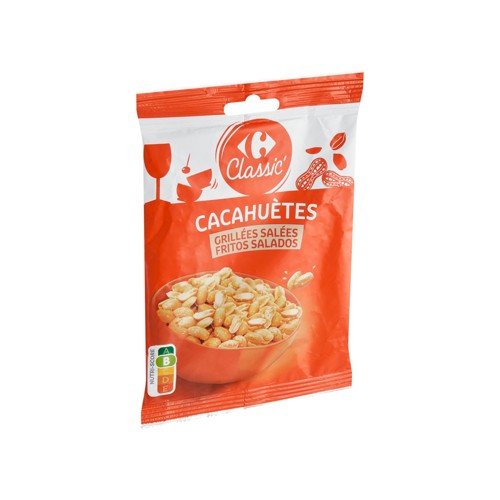 Carrefour Classic'' Cacahuètes Grillées Salées 250 g