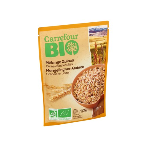 Carrefour Bio Mélange Quinoa Céréales et Lentilles 250 g