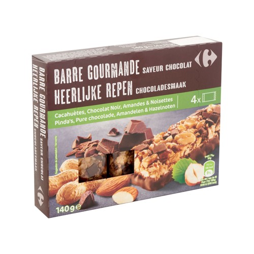 Carrefour Barre Gourmande Saveur Chocolat 4 x 35 g