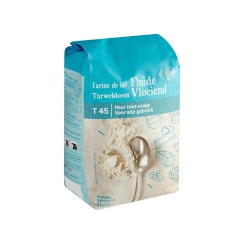 Carrefour Farine de Blé Fluide T 45 1 kg