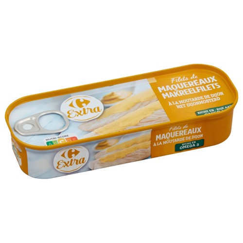 Carrefour Extra Filets de Maquereaux à la Moutarde de Dijon 169 g