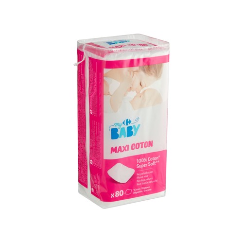 Carrefour Baby Maxi Coton 80 Pièces