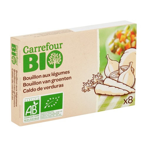 Carrefour Bio Bouillon aux Légumes 8 x 10 g