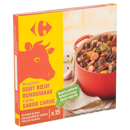 Carrefour Bouillon Goût Buf 15 x 10 g