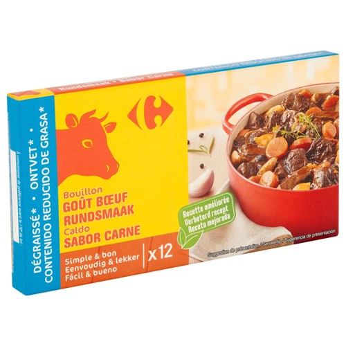 Carrefour Bouillon Goût Buf 12 x 10 g