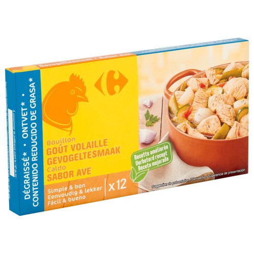 Carrefour Bouillon Goût Volaille 12 x 10 g