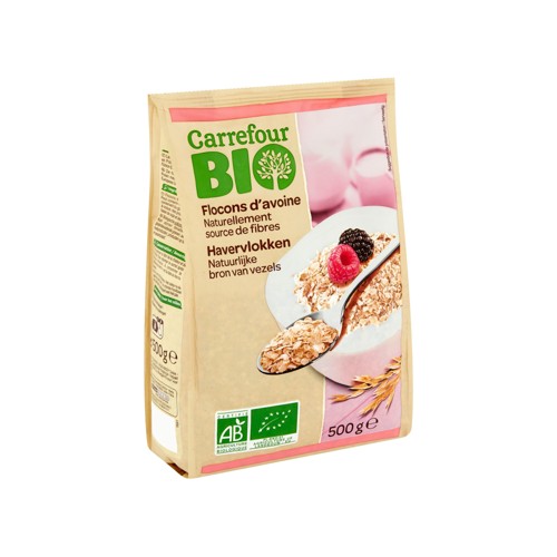 Carrefour Bio Flocons d''Avoine 500 g