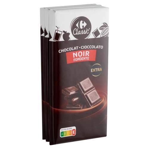 Carrefour Classic'' Chocolat Noir 3 x 100 g