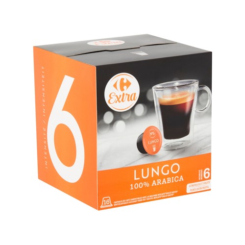 Carrefour Extra Lungo 16 x 7 g