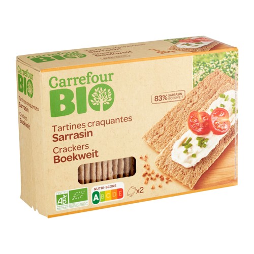 Carrefour Bio Tartines Craquantes Sarrasin 2 x 75 g