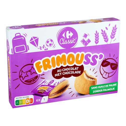 Carrefour Classic'' Frimouss'' au Chocolat 6 Pièces 175 g