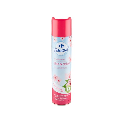 Carrefour Essential Spray Désodorisant Fleur de Cerisier 300 ml
