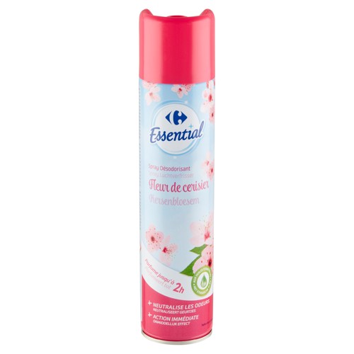 Carrefour Essential Spray Désodorisant Fleur de Cerisier 300 ml