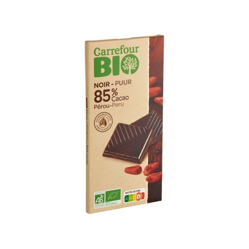 Carrefour Bio Noir 85% Cacao Pérou 100 g