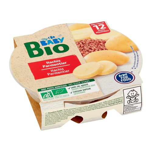 Carrefour Baby Bio Hachis Parmentier dés 12 Mois 230 g