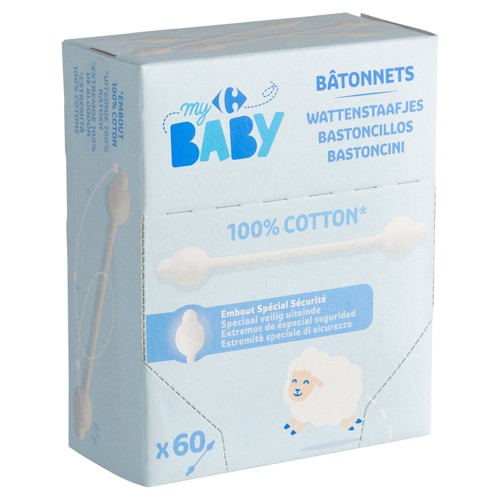 Carrefour Baby Bâtonnets 60 Pièces