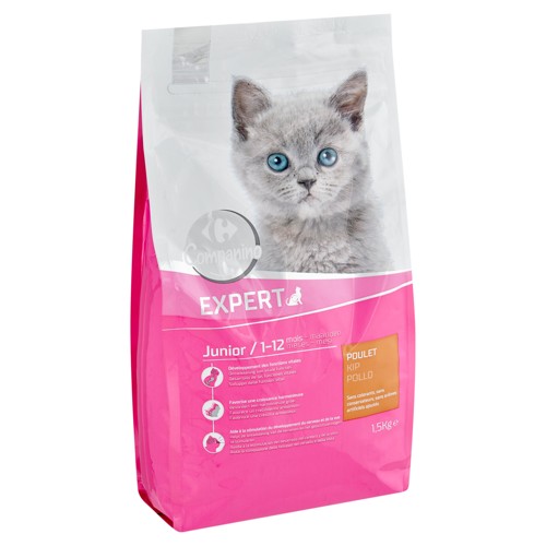 Carrefour Companino Expert Junior / 1-12 Mois Poulet 1.5 kg