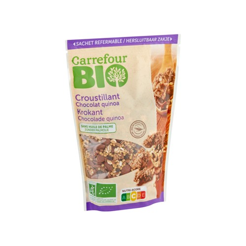 Carrefour Bio Croustillant Chocolat Quinoa 375 g