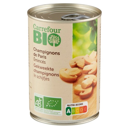 Carrefour Bio Champignons de Paris Émincés 400 g