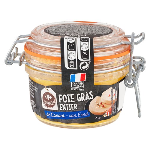 Carrefour Original Foie Gras Entier de Canard 125 g