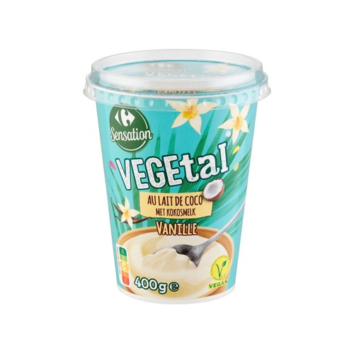 Carrefour Sensation Vegetal Vanille au Lait de Coco 400 g