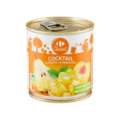 Carrefour Classic'' Cocktail 4 Fruits 212 g