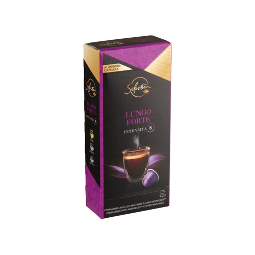 Carrefour Selection Lungo Forte 10 Capsules 52 g