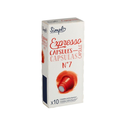 Simpl Expresso Capsules N°7 10 Capsules 50 g