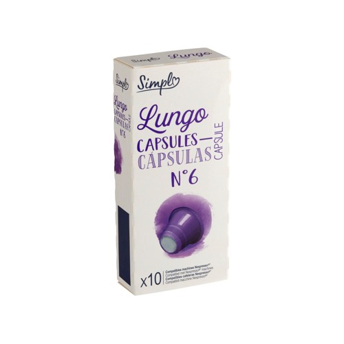 Simpl Lungo Capsules N° 6 10 Capsules 50 g