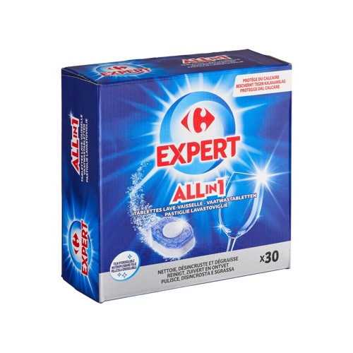 Carrefour Expert All in 1 Tablettes Lave-Vaisselle 30 x 17 g