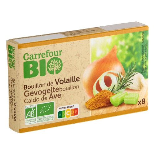 Carrefour Bio Bouillon de Volaille 8 x 11 g
