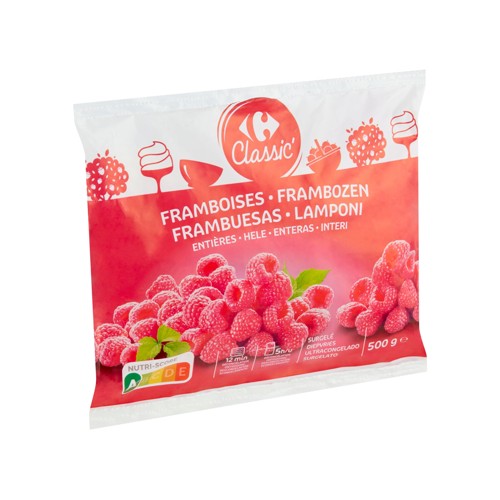 Carrefour Classic'' Framboises Entières 500 g