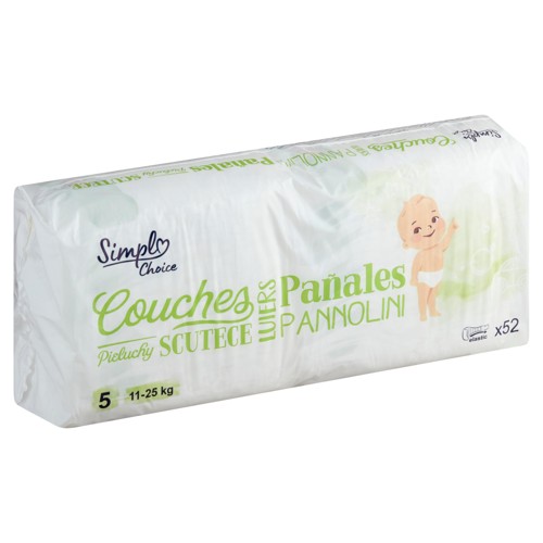 Simpl Choice Couches 5 11-25 kg 52 Pièces