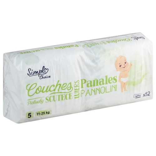 Simpl Choice Couches 5 11-25 kg 52 Pièces