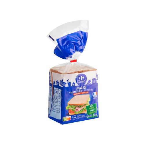 Carrefour Classic'' Maxi Tranches Nature 14 Pièces 550 g